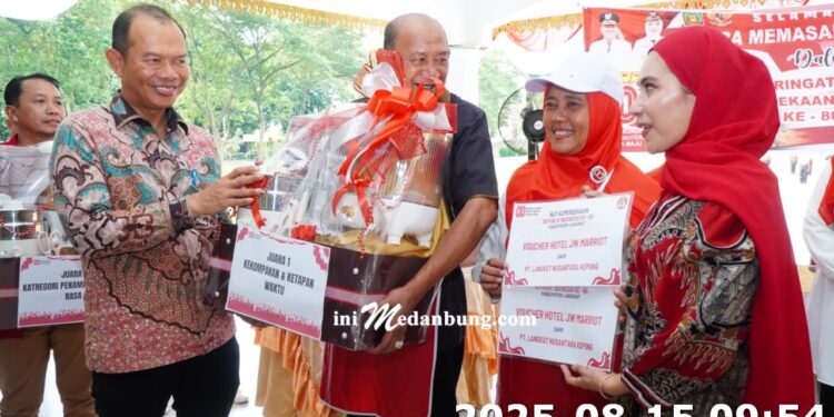 Bupati Langkat Semarakkan HUT RI ke-80 Lewat Lomba Masak Nasi Goreng Forkopimda Plus