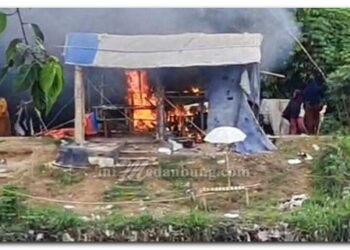 Puluhan IRT “Ngamuk” Bakar Sarang Narkoba di Marelan