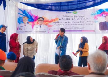 Rico Waas Apresiasi KADIN Medan Ciptakan Kampung Warna-Warni