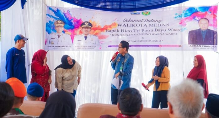 Rico Waas Apresiasi KADIN Medan Ciptakan Kampung Warna-Warni