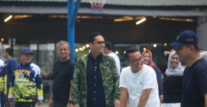 Rico Waas dan Zakiyuddin Harahap Olahraga bersama DPK IKAPTK Kota Medan, Perkuatan Sinergitas untuk Membangun Kota