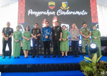 Diselimuti Kehangatan Penuh Suka Cita, Rico Waas Hadiri Lepas Sambut Dandenpom I/5 Medan