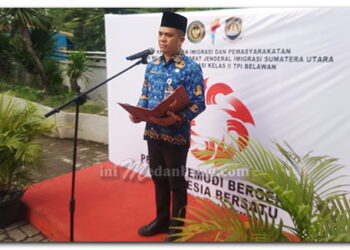 Imigrasi Belawan Menggelar Upacara Memperingati Hari Sumpah Pemuda