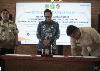 Rico Waas bersama Gubernur Sumut Tandatangani Kesepakatan Bersama Kelola Sampah Jadi Energi Program PSEL
