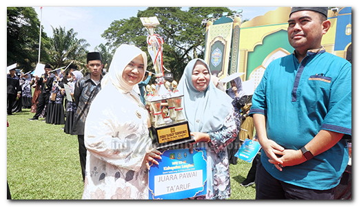 Wabup Tiorita Tutup MTQ 58 Langkat di Sawit Seberang, PT LNK Raih Juara Umum