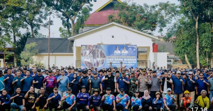 3.000 Personel dari 21 Kecamatan Gotong Royong Raya di Medan Helvetia