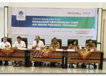 Perumda Tirtanadi Sosialisasi Penyesuaian Tarif Air Ardian Surbakti : Demi Pelayanan Air Minum yang Aman dan Layak