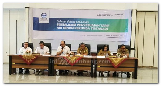 Perumda Tirtanadi Sosialisasi Penyesuaian Tarif Air Ardian Surbakti : Demi Pelayanan Air Minum yang Aman dan Layak