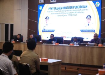 KPRI Pemko Medan Salurkan Beasiswa Kepada 110 Pelajar Anak ASN Berprestasi