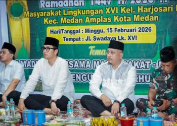 Jelang Ramadhan 1447 H, Rico Waas Punggahan bersama Warga dan Bantu Masjid Ikhwanul Muslimin Medan Amplas
