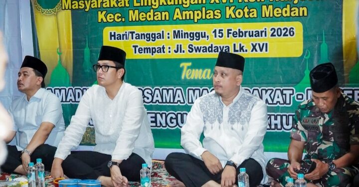 Jelang Ramadhan 1447 H, Rico Waas Punggahan bersama Warga dan Bantu Masjid Ikhwanul Muslimin Medan Amplas
