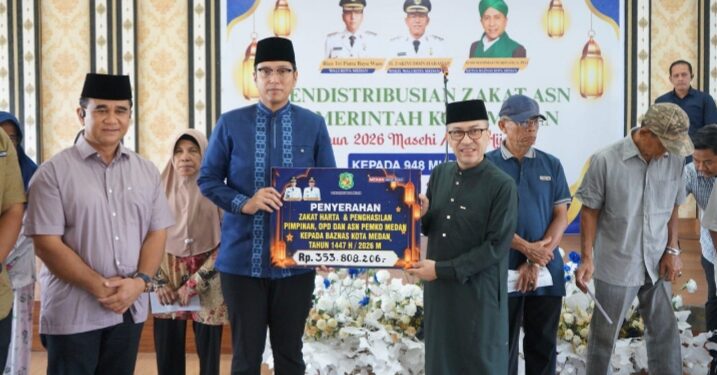 Wali Kota Medan Salurkan Zakat ASN Pemko Medan Kepada 948 Mustahik, Rico Waas: Yang Terpenting Keikhlasan Membantu Sesama