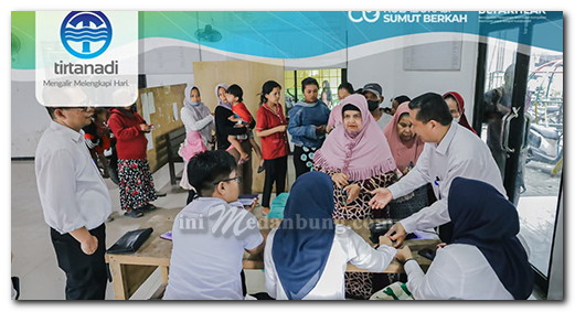 Wujudkan Kepedulian Sesama Perumda Tirtanadi Gelar Pasar Murah – Dirut Ardian Surbakti : Semoga Masyarakat Dapat terbantu
