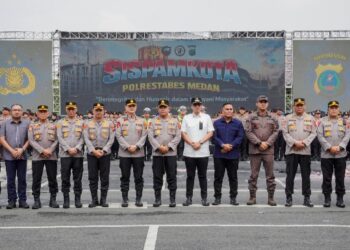 Deklarasi Sabuk Kamtibmas, Rico Waas Apresiasi Kesiapan Polri Jaga Kondusivitas Medan Lewat Simulasi Sispamkota