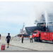 Kapal Kargo Bermuatan Pupuk Terbakar di Belawan