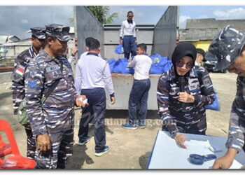 Komando Daerah Angkatan Laut I Peserta APCS Melaksanakan Bakti Sosial di Belawan