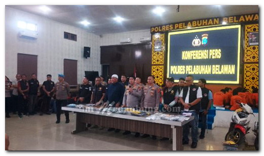 Polres Pelabuhan Paparkan 211 Kasus Berbagai Tindak Kejahatan