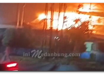 PT AJP Pengolahan Kelapa Sawit Terbakar