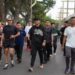 Rico Waas, Exco PSSI Arya Sinulingga, dan Dandim Membaur di CFD, Sapa Warga Medan