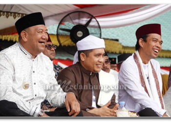 Syah Afandin Hadiri Tabligh Akbar UAS, Momentum Religius Satukan Masyarakat Langkat