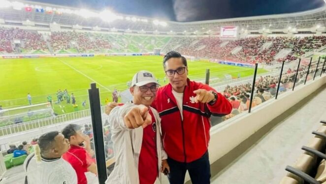 Saksikan Kemenangan 3-0 Timnas U-19, Kekompakan Rico Waas–Zakiyuddin Curi Perhatian di Stadion Utama Sumut