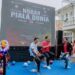 Rico Waas Nobar Piala Dunia Bersama Warga di CFD Kesawan, Ajak Generasi Muda Gemar Berolahraga