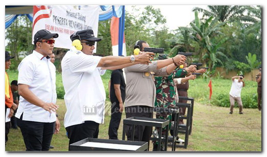 Bupati Syah Afandin Perkuat Sinergi Forkopimda Langkat, Lewat Menembak Gembira Bhayangkara ke-80