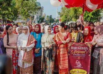 Dihadiri Martinijal Zakiyuddin Harahap, Hari Kebaya Nasional 2026 di Medan Berlangsung Meriah