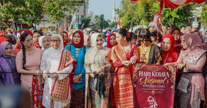 Dihadiri Martinijal Zakiyuddin Harahap, Hari Kebaya Nasional 2026 di Medan Berlangsung Meriah