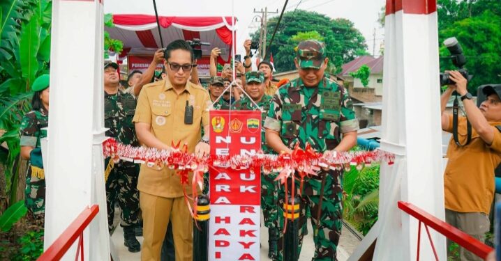Pangdam I/BB dan Wali Kota Medan Resmikan Jembatan Perintis Garuda, Hubungkan Kembali Medan Polonia-Johor-Maimun