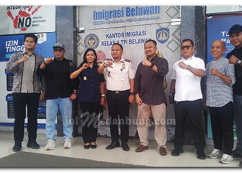 Ketua PWI Sumut Meninjau Pelayanan di Kantor Imigrasi Belawan