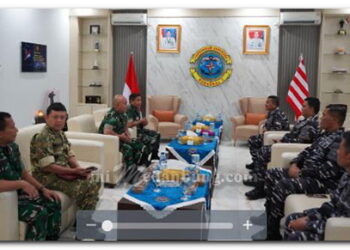 Menjalin Seniergi, Menjaga Integritas Kodaeral I Menerima Tim Wasrik ITJEN TNI