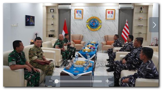 Menjalin Seniergi, Menjaga Integritas Kodaeral I Menerima Tim Wasrik ITJEN TNI