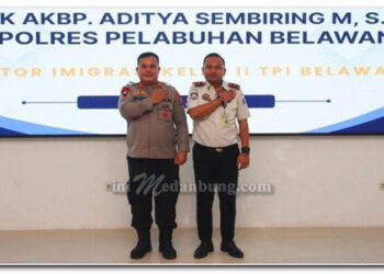 Kakanim Imigrasi Belawan Menerima Kunjungan Kapolres Pelabuhan Belawan