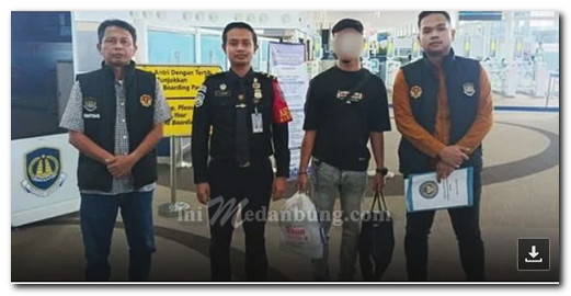 Imigrasi Belawan Deportasi Seorang WNA Malaysia ke Negara Asal