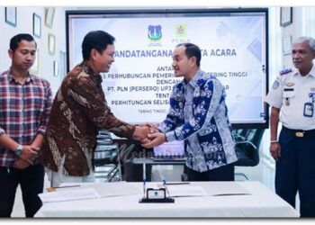 Pemko Tebing Tinggi dan PLN UP3 Pematangsiantar Lakukan Penandatanganan Berita Acara Efisiensi Daya, Hemat Anggaran Ratusan Juta Per Bulan