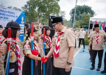 Rico Waas Lepas Kontingen Pramuka Medan ke Jamnas XII: Jaga Nama Baik Kota, Bangun Jejaring, Bawa Pulang Pengalaman