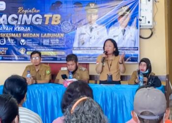 Puskesmas Medan Labuhan Gelar Tracing TBC dan Cek Kesehatan Gratis di Sei Mati