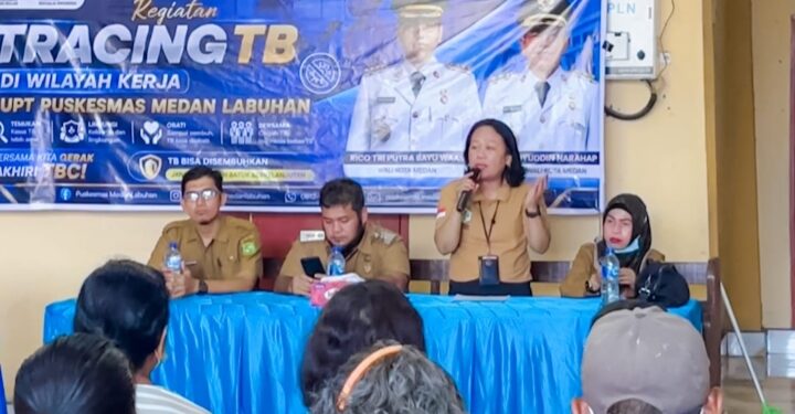 Puskesmas Medan Labuhan Gelar Tracing TBC dan Cek Kesehatan Gratis di Sei Mati