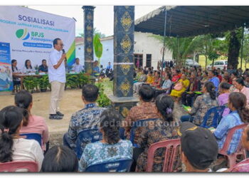 Momentum HUT RI ke 81, Gebyar BPJS Ketenagakerjaan Cabang Langkat hadir ditengah GPDI Gebang