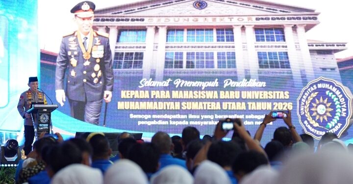 Diisi Kuliah Umum Kapolri, Rico Waas Hadiri dan Turut Semangati Mahasiswa PPKMB UMSU 2026