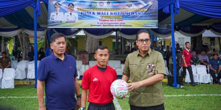 760 Atlet Ikuti Kejuaraan Sepak Bola Pelajar Antarkecamatan Piala Wali Kota Medan I