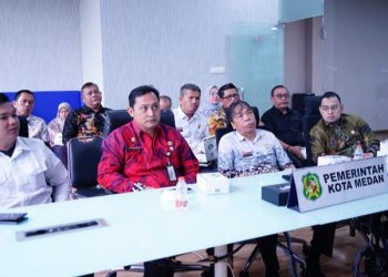 Pemko Medan Ikuti Sosialisasi Clearance Pejabat BUMD Secara Virtual