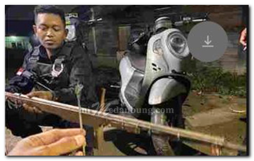 Macan Polres Pelabuhan Sita Sepucuk Senjata Laras Panjang, Pelakunya Melarikan Diri