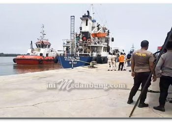 Kapal MT Global 168 Tangkapan Mengangkut Dua Ton Sabu Tiba di Belawan