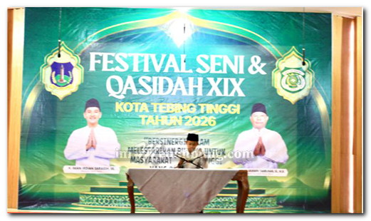 Buka Festival Seni Qasidah XIX, Sekda Tebing Tinggi Tekankan Penguatan Karakter Dan Pelestarian Budaya